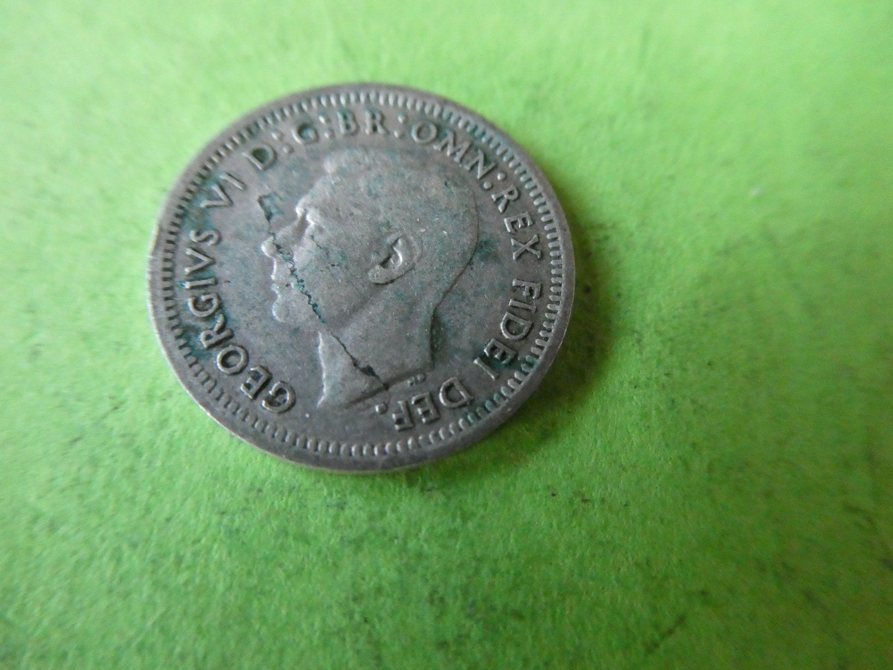 Tutti le monete: Australien 1951, 3  Pence   - Silber – Usato da Hinterforst venduto da Rohusri 1