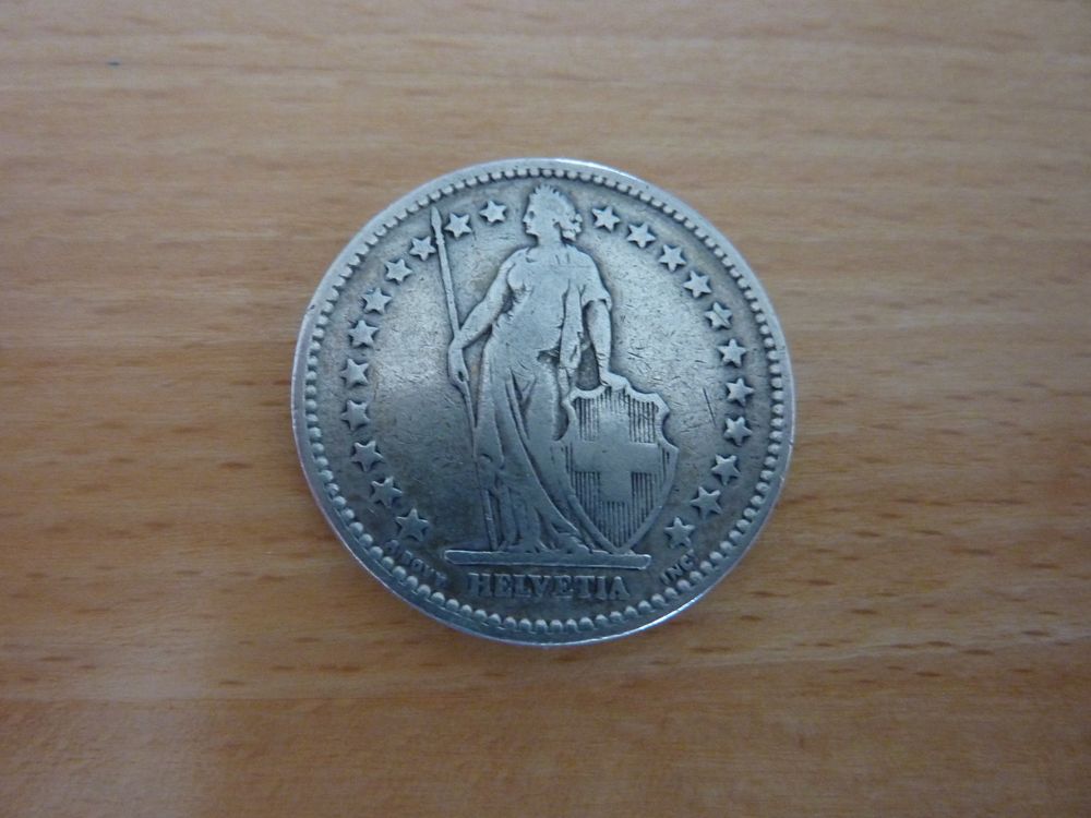 Tutti le monete: 1901  2 Fr. Silbermünze,  Fr. 110.-- – Usato da Zürich venduto da Aetna14 2