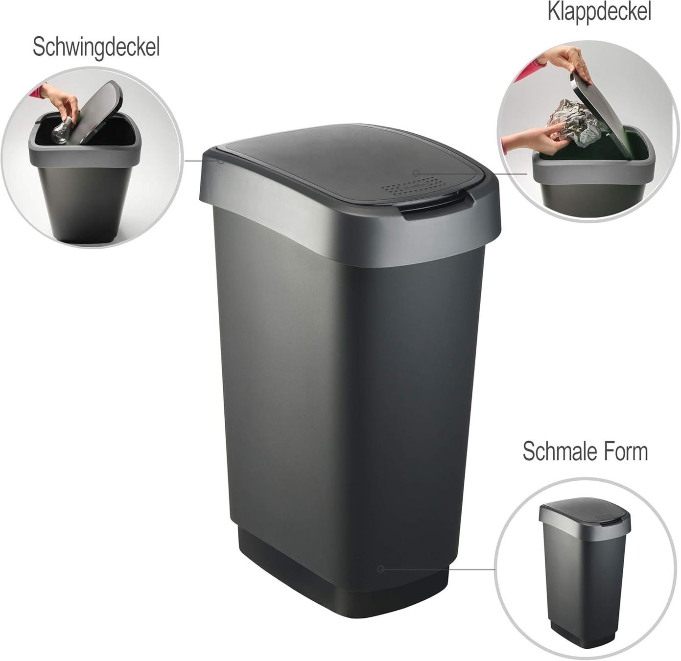Rotho Cestini per rifiuti: Rotho Twist Mülleimer Küche 25 L – Usato da Windisch venduto da mister_sp 1