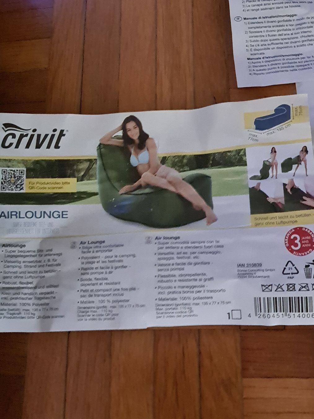 Liegen & Liegestühle: AIRLOUNGE – Neu und originalverpackt aus Thun von erh_fs86 3