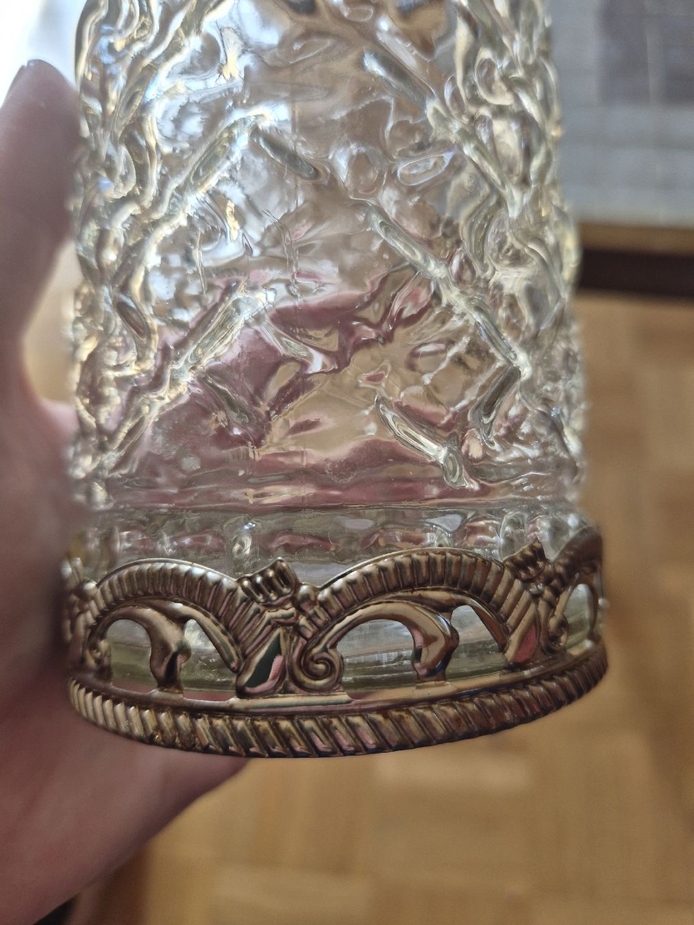 Portacandele: Kerzenglas mit Metallfassung – Usato da Mürren venduto da daniela_sch_96 1