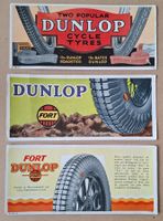 DUNLOP-Werbung - 3 Flyer - ca. 1930