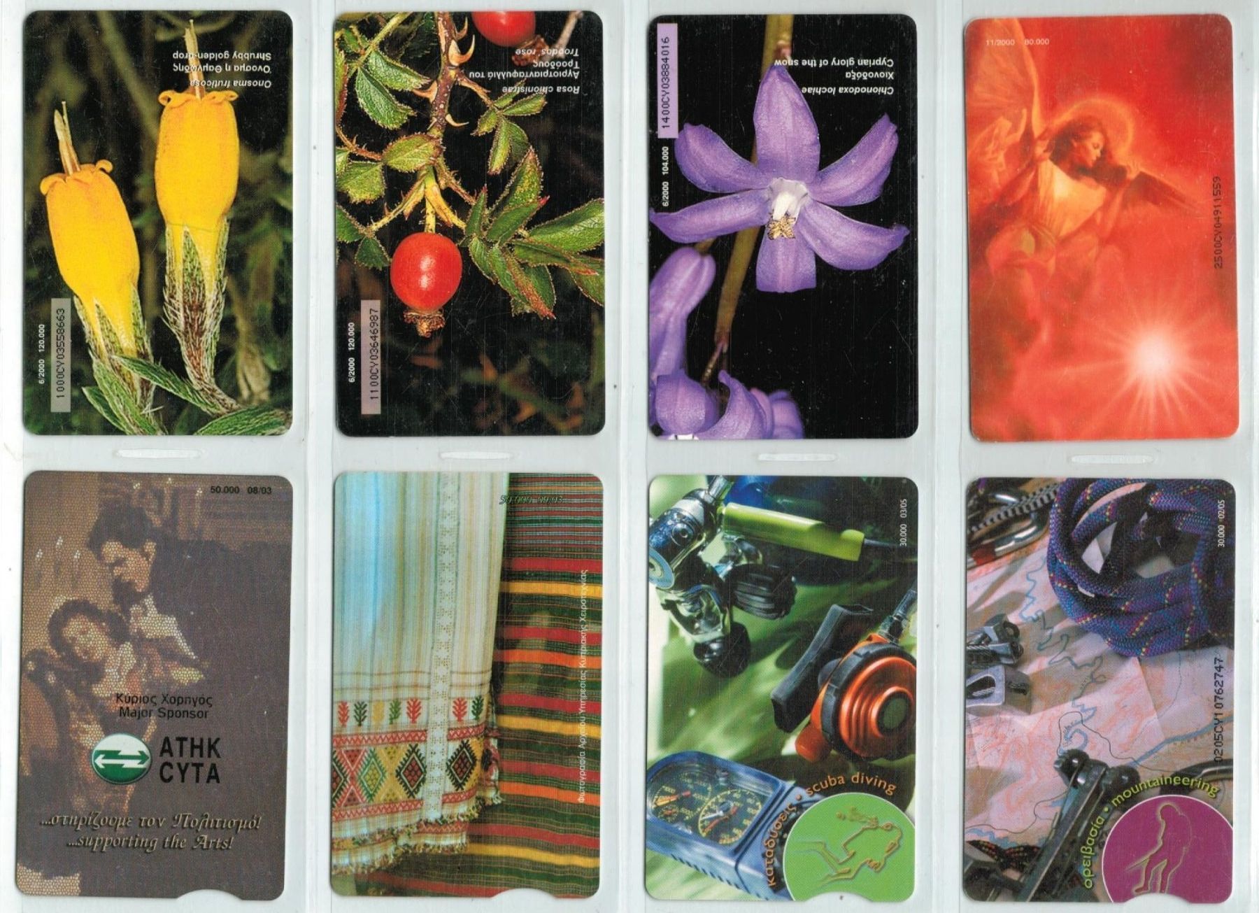 Telefon- & Taxkarten: 8 Telefonkarten Zypern, Blumen Kunst – Gebraucht aus Zürich von Tolima194 1