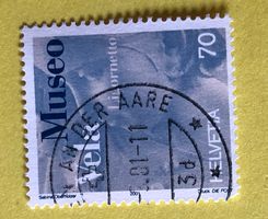 Nr.1023 GESTEMPELT Wiedereröffnung Museo Vela 2001 