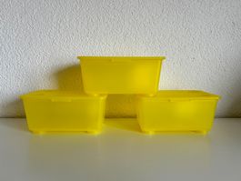 IKEA / 3 x GLIS Small Box (gelb)