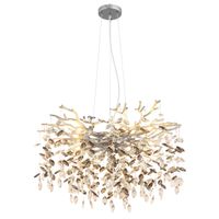 Pendelleuchte, Glaskristalle, 80 cm Ø