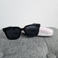 Sonnenbrille Retro schwarz inkl. Brillenetui