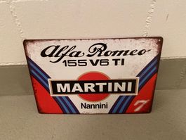 MARTINI REPLIKA Alfa Romeo Metall Schild / Nur bei uns!