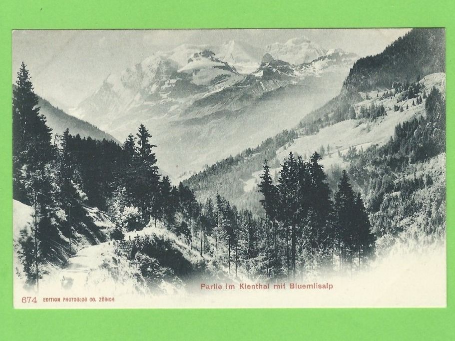 Cartoline postali: Partie im Kiental mit Bluemlisalp – Nuovo (secondo la descrizione) da Zürich venduto da t24_de