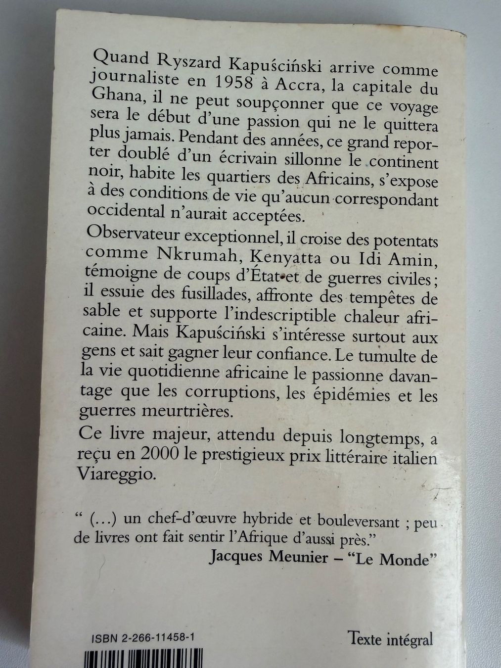 Bücher: Ébène Ryszard Kapuscinski – Gebraucht aus Fribourg von J334455 1