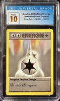 Pokémon Doppelte Farbl. Energie 1st Edition CGC Pristine 10