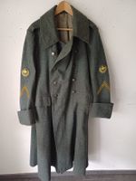 Schweizer Armeemantel 2WK grauer Wollmantel gebraucht 