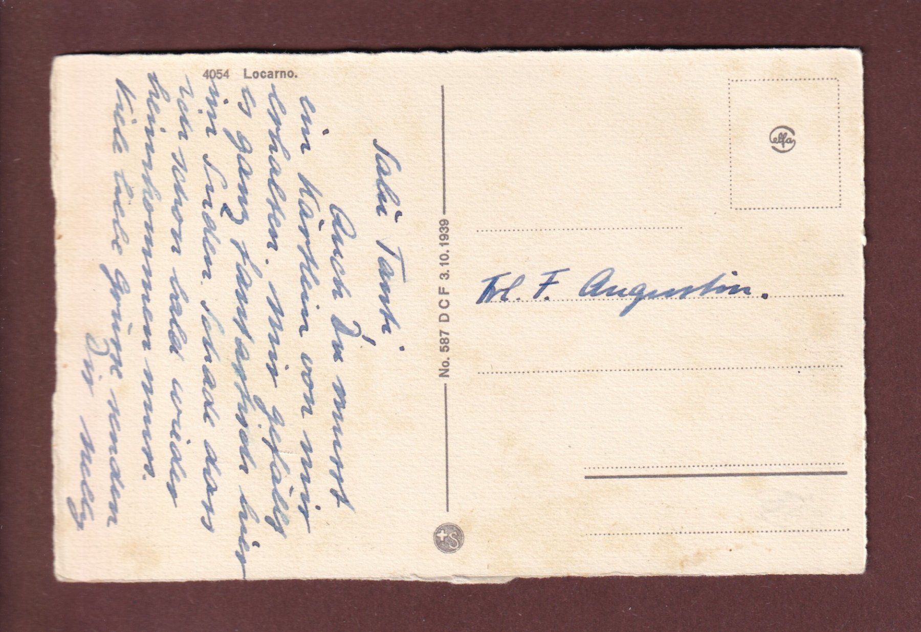Cartoline postali: LOCARNO - Pimavera – Usato da Pully venduto da nicecards 1