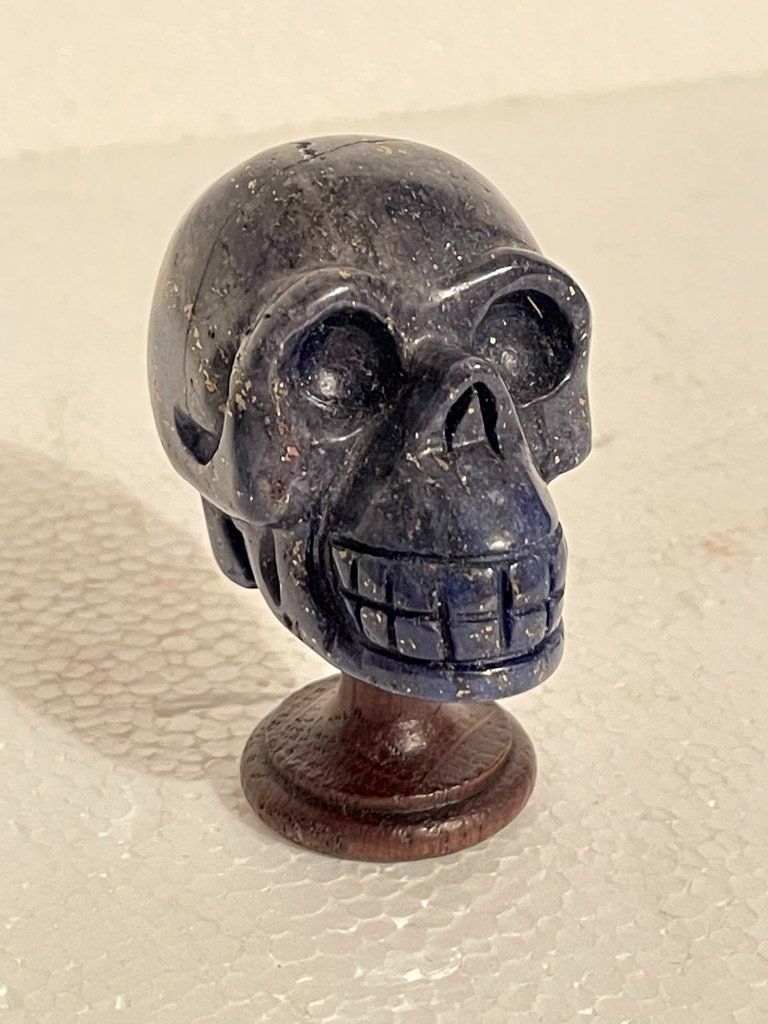 Statuette: Petit memento mori en Lapis-lazuli – Usato da Lausanne venduto da llcc27