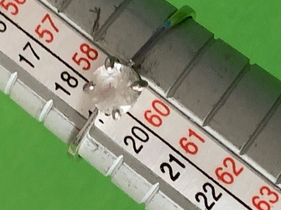 Ringe: Silberring mit weissen stein matt (59) – Gebraucht aus Dittingen von Bijoubelle 4