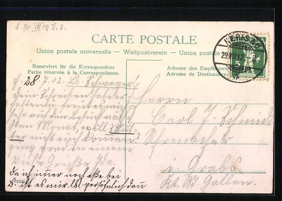 Cartoline postali: Herisau, Totalansicht mit Umgebung aus d – Usato da Berlin venduto da bartko-reher 1