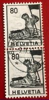NR.339 Historische Bilder Paar mit GESTEMPELT   