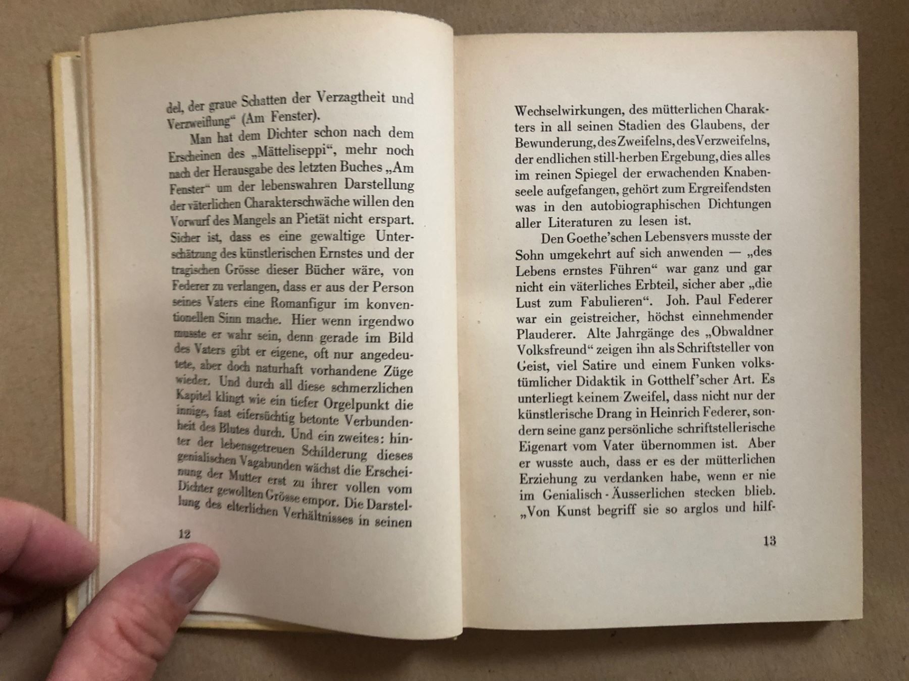 Libri: Hans Oser: Heinrich Federer – Usato da Zürich venduto da allp 4