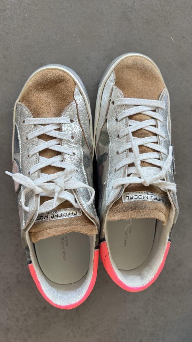 Scarpe da donna: Philippe Model Sneaker Gr. 40 Silbern Pink Camouflage  – Usato da Oberrieden venduto da Bergsteiger67 2