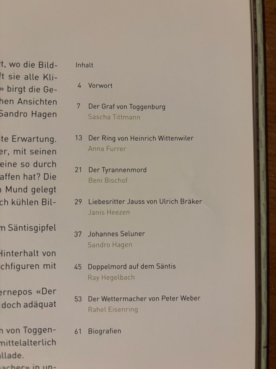 Libri: Schattenhalb - Sieben schlimme Toggenburger Geschichten – Usato da Zürich venduto da WWehrle 1