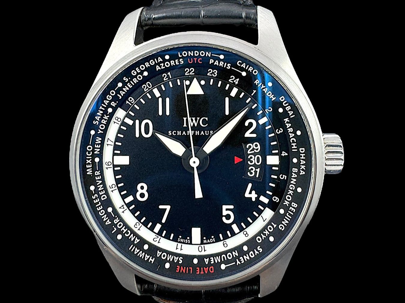 IWC Orologi: IWC Worldtimer Automatic 45mm Stahl Fullset 2012 *U1264 – Usato da Zürich venduto da GalerieInauen