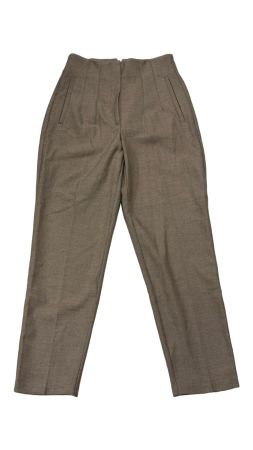 Zara High Waist Hose braun mit Viskose S Cigarette Schnitt
