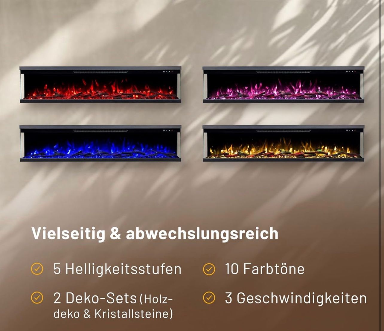 Cheminée: Elektrokamin Insert 152 mit realistischem 3D LED-Feuer - – Neu und originalverpackt aus Amriswil von JaJa-Express 5