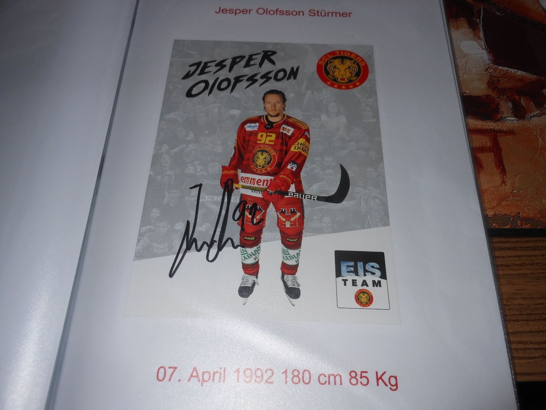 Autographes: SCL Tigers Saison 2021/2022 – D'occasion à Dübendorf par Glatttaltiger 3