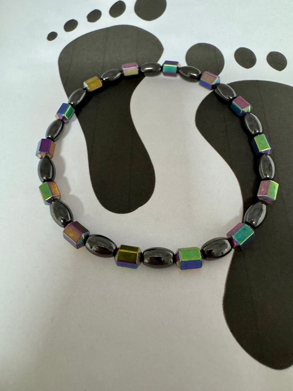 Catenine: Fusskette Hämatit – Nuovo (secondo la descrizione) da Biberist venduto da tl-schmuck