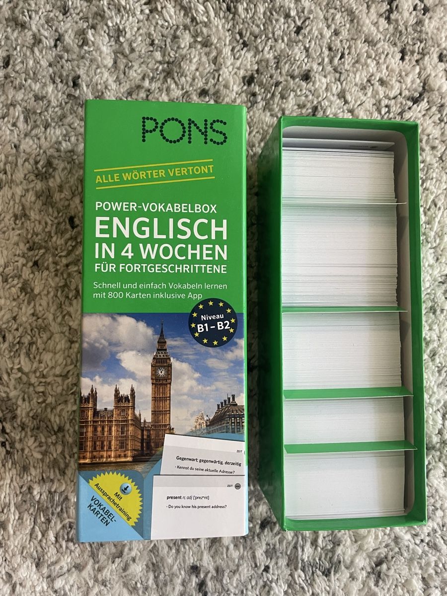 Giochi: PONS Power-Vokabelbox Englisch 800 Karten – Usato da Thalwil venduto da ana_d7qr 2