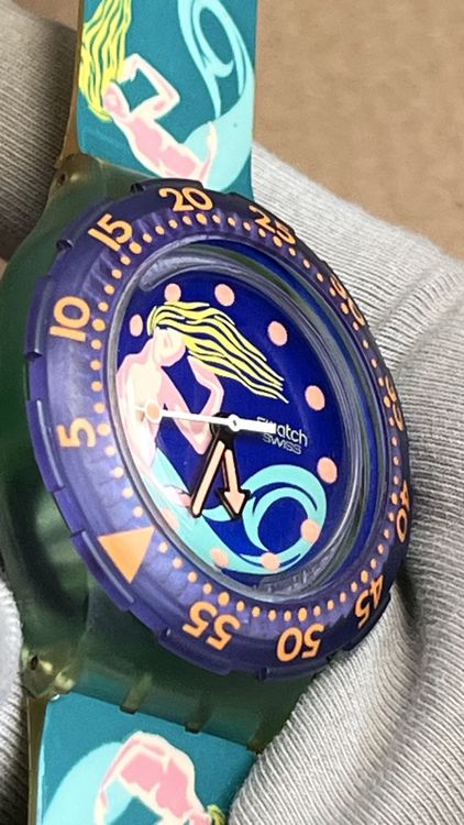 Swatch Montres: Swatch Scuba -Uhr mit Meerjungfrau! – D'occasion à Grenchen par chththl 4