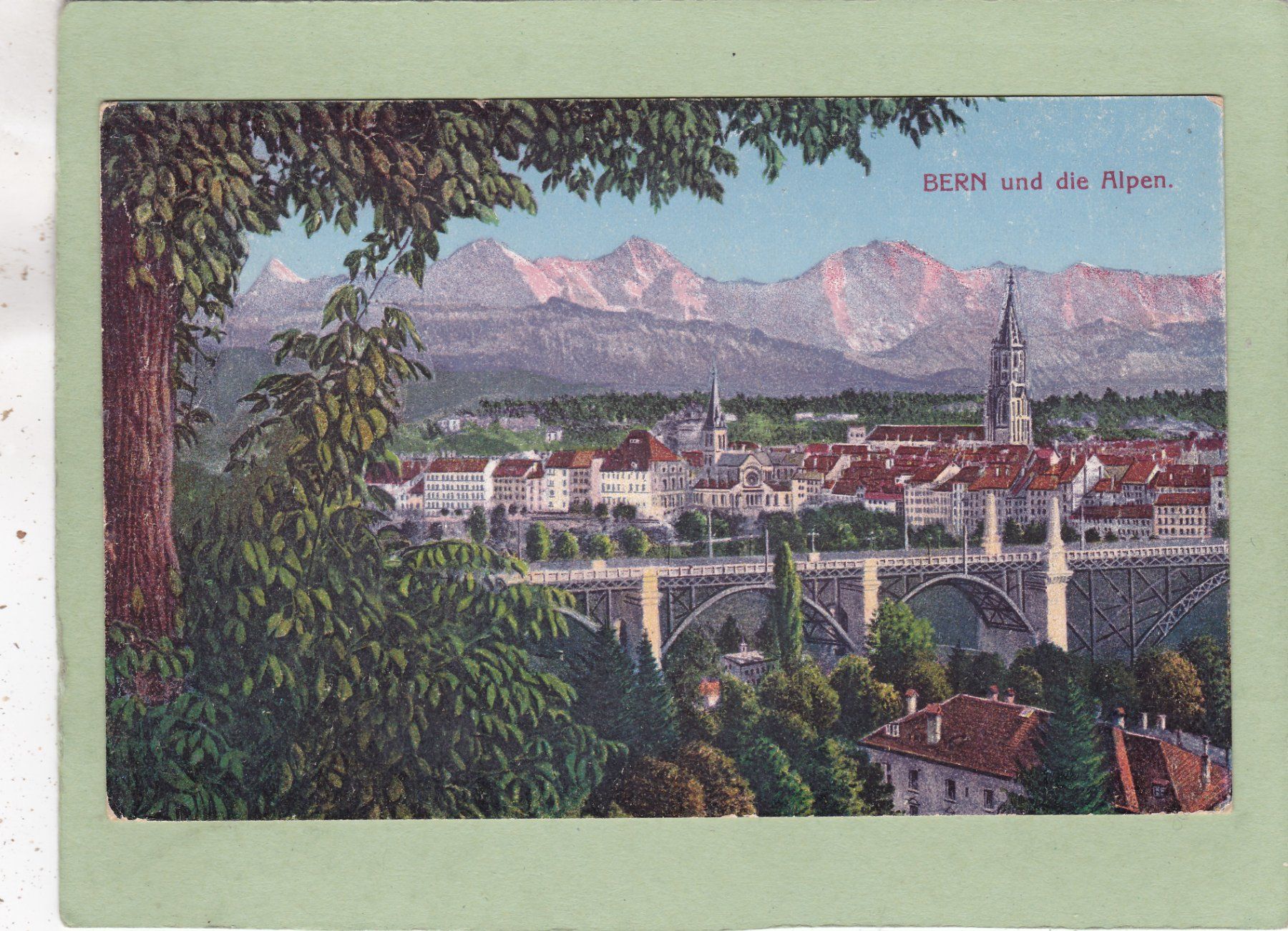 Cartoline postali: Bern und die Alpen – Usato da Herisau venduto da Lisegrat2008