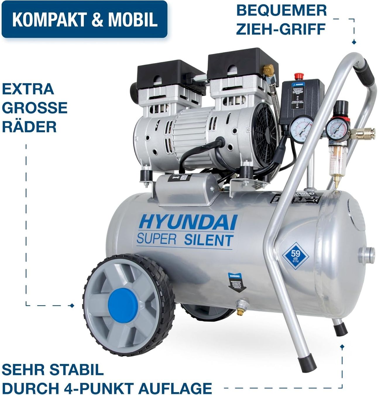 Compresseurs: HYUNDAI Silent Kompressor SAC55752 – Neuf avec emballage d'origine à Bottighofen par zaap 6