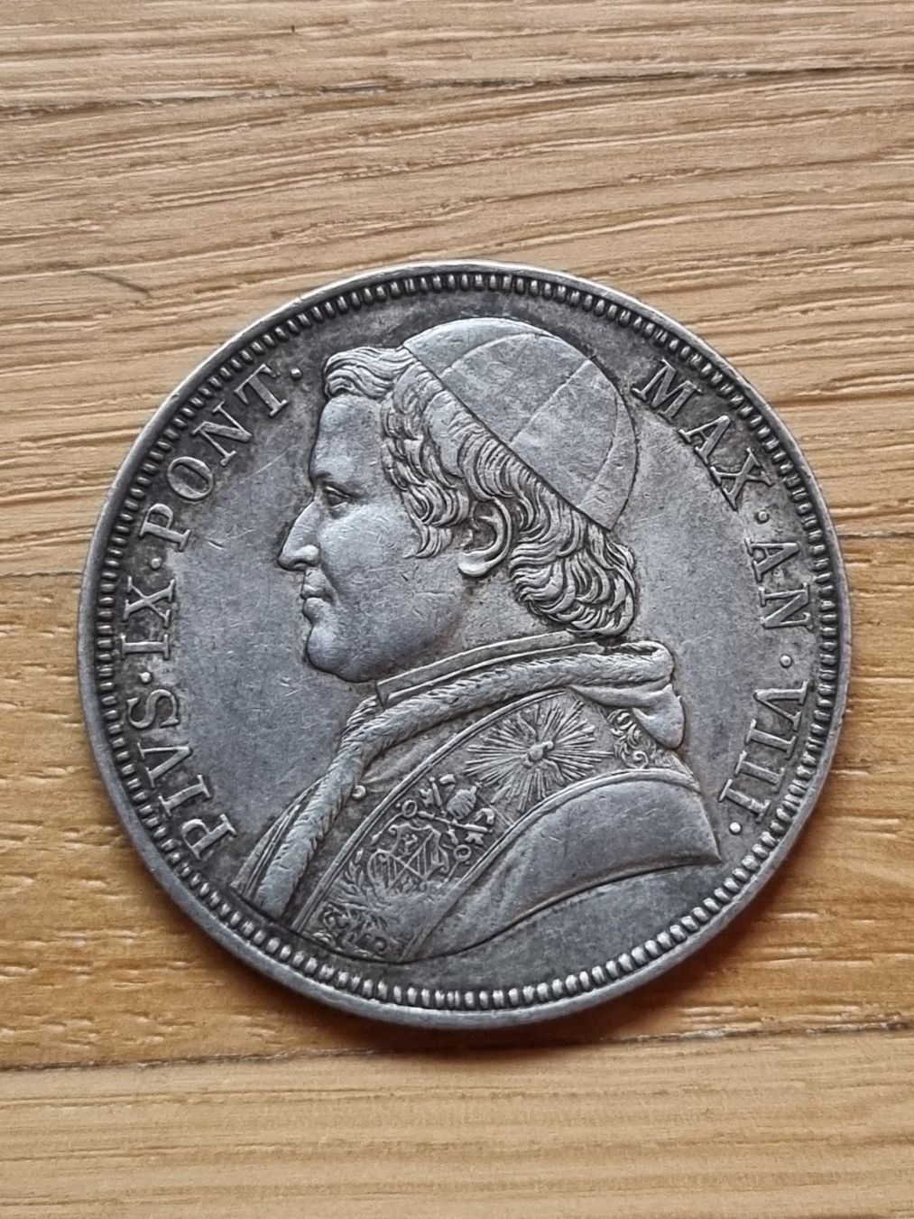 Alle Münzen: Vatikan - Scudo 1853 – Gebraucht aus Mels von Goldenfalcon