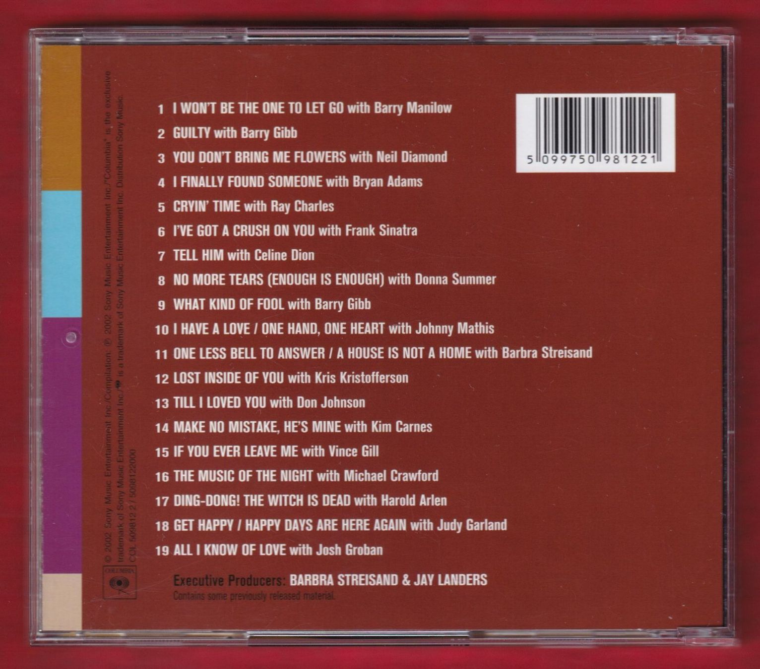CD: Barbra Streisand - Duets (CD) – Usato da Zürich venduto da Pfluftl2000 1
