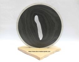 Sculpture en Ardoise, Quartzite et Aluminium - Décoration