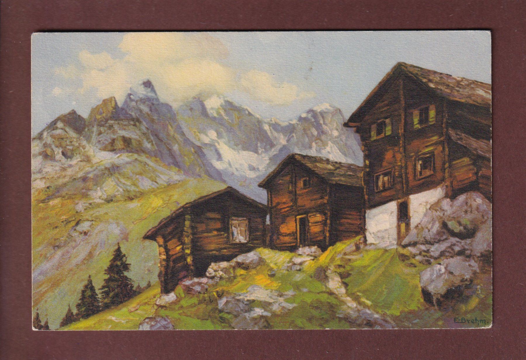 Cartoline postali: LÖTSCHENTAL - 1938 – Usato da Pully venduto da nicecards