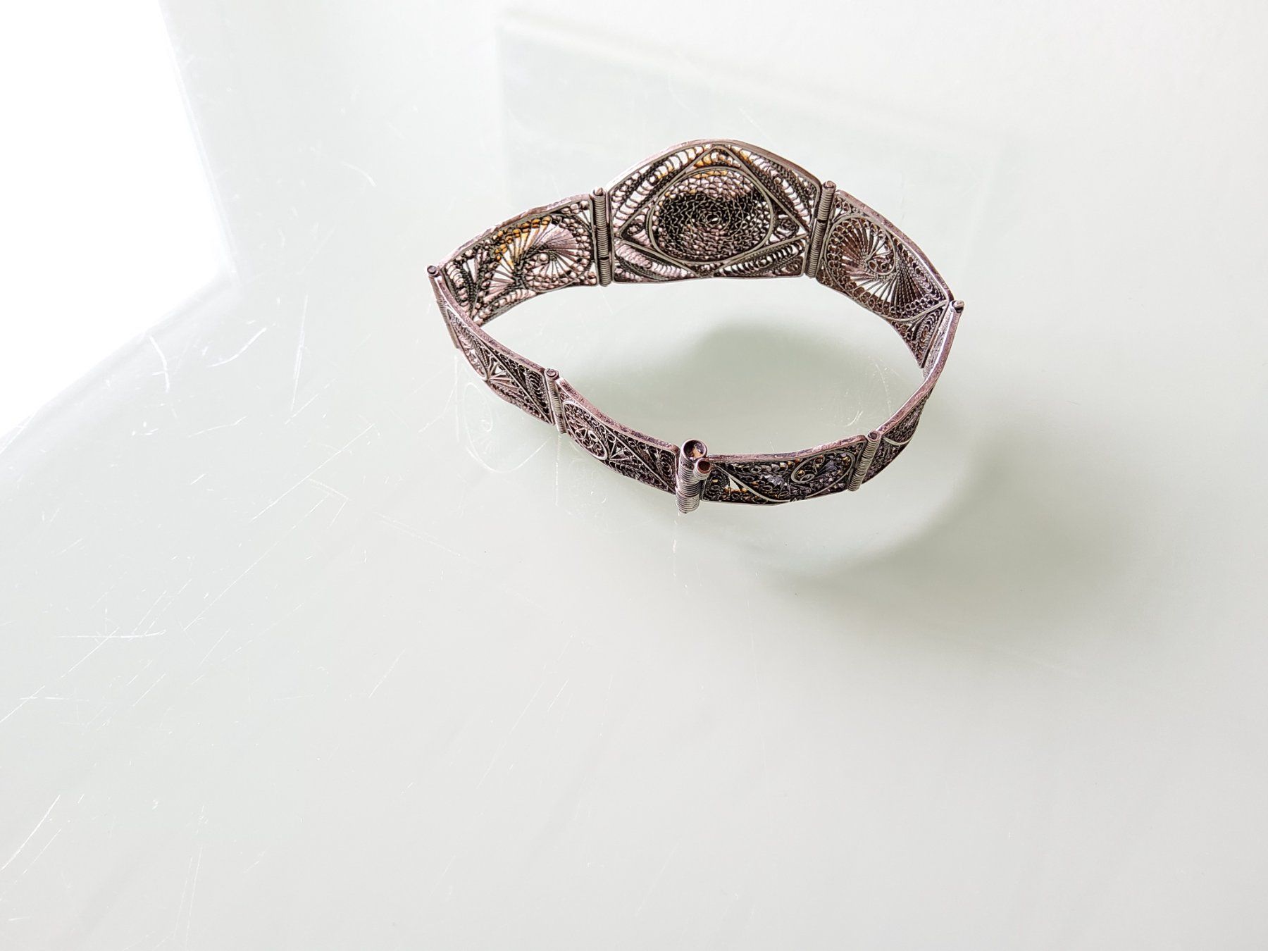 Bracciali & Braccialetti: Ancien bracelet en argent filigrane  – Usato da Malleray venduto da Broc-Mo 2