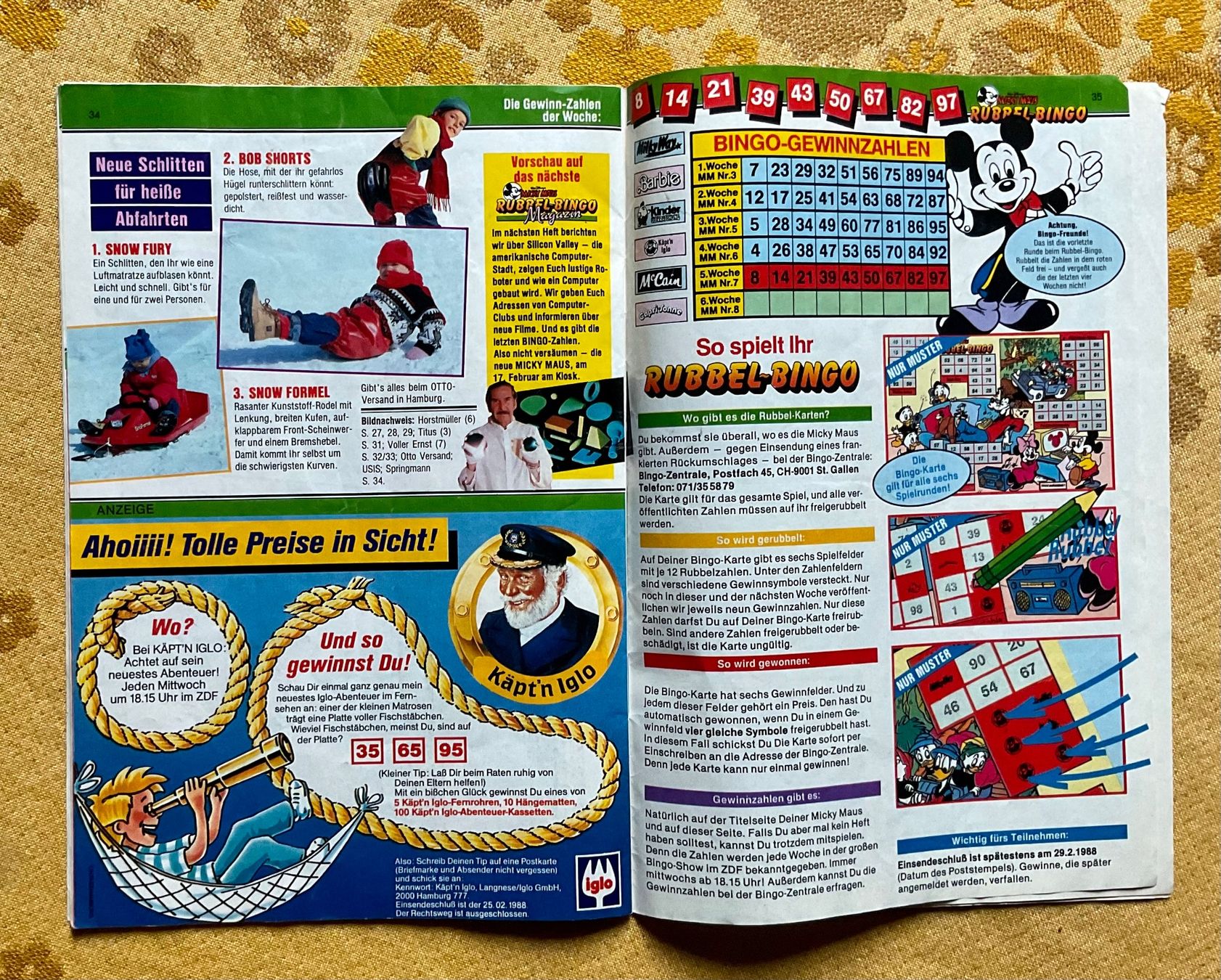 Fumetti: Micky Maus Heft Nr 7 von 1988 – Usato da Endingen venduto da nathan05 5