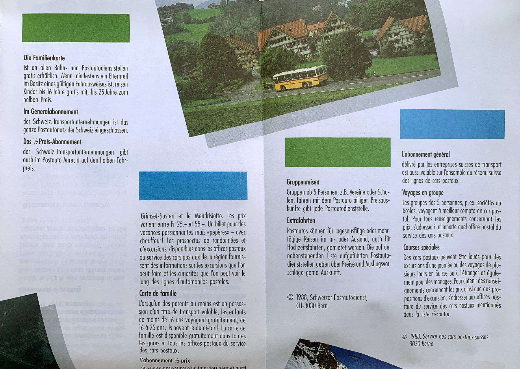 Landkarten & Atlanten: PTT Post Postauto Postauto-Linien Schweiz Landkarte 1998 – Neu (gemäss Beschreibung) aus Bern von AWiBe 2