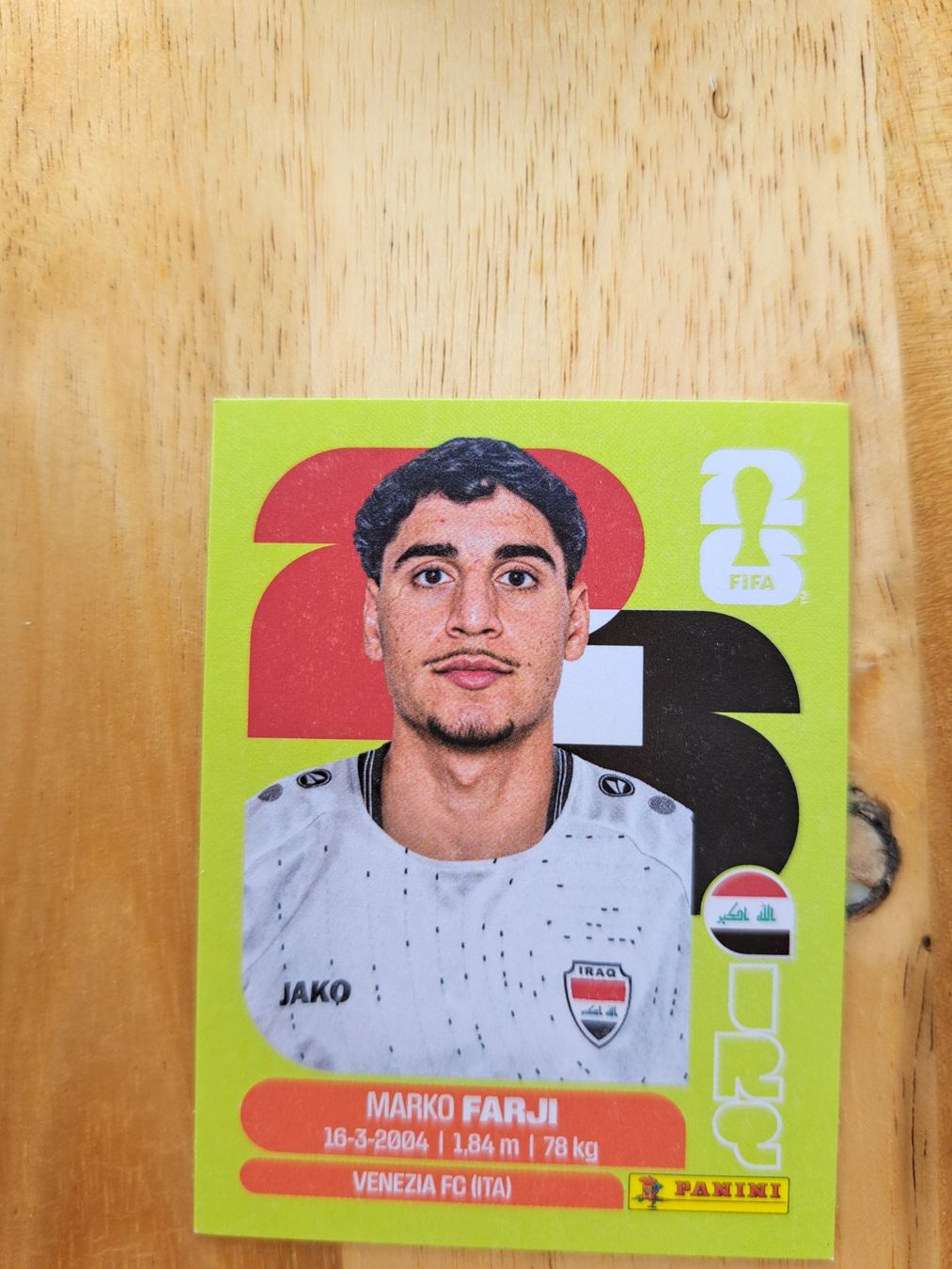 Panini Sammelbilder & Trading cards: Panini FIFA World Cup IRQ 16 – Neu (gemäss Beschreibung) aus Waldenburg von Sysilu