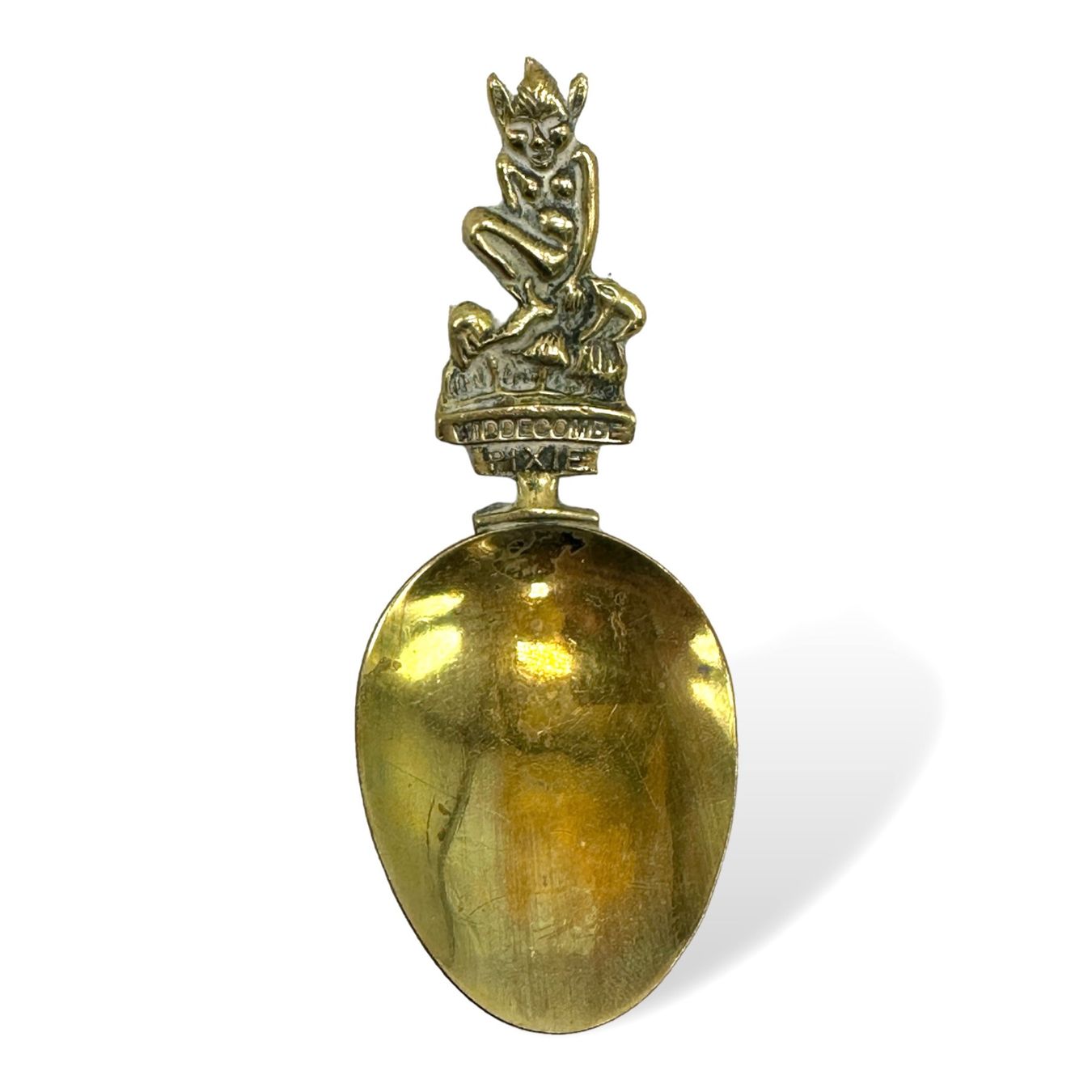 Cucchiai: Cuillère Widdecombe Pixie en bronze et laiton massif vintage – Usato da Morges venduto da MeeBee 1