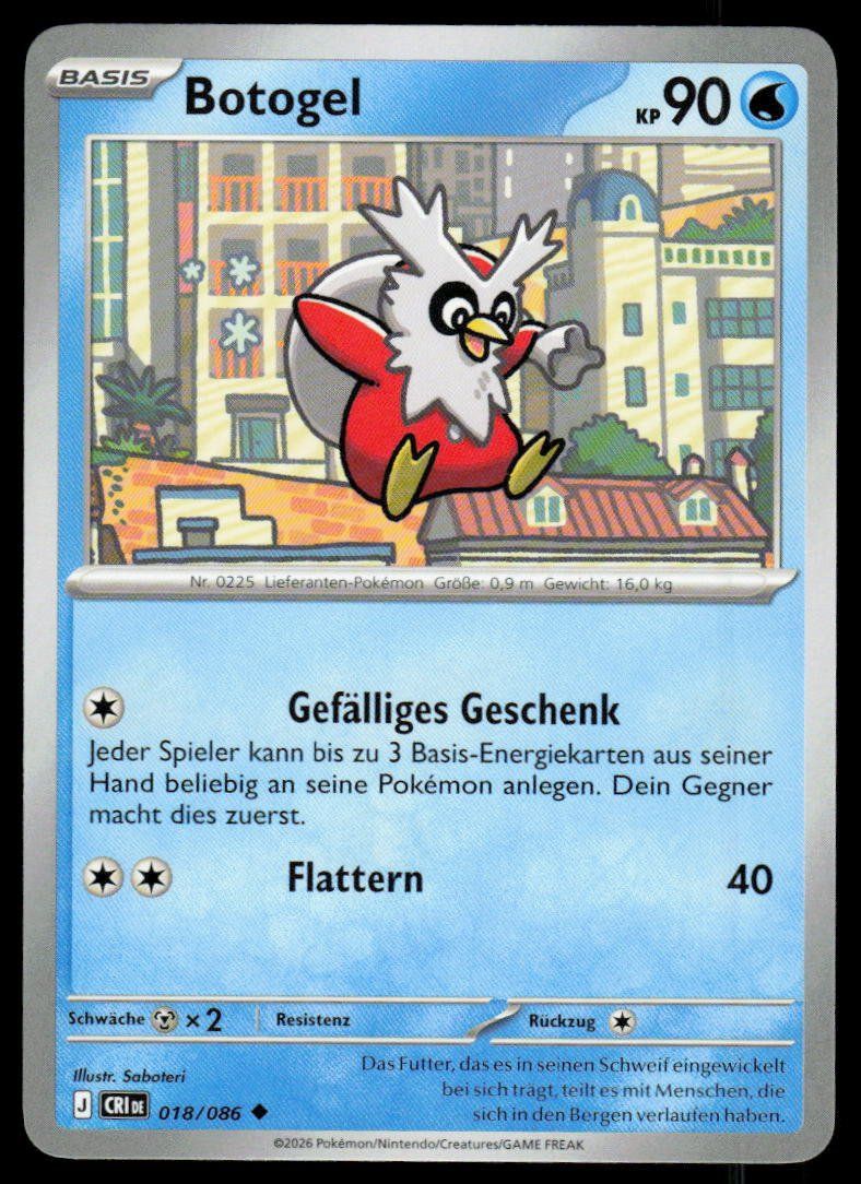 Pokémon Carte collezionabili: Pokemon Botogel 018/086 – Usato da Herisau venduto da Pokemon2025