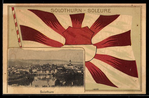 Cartoline postali: Solothurn, Ortsansicht mit Fluss und Br – Usato da Berlin venduto da bartko-reher