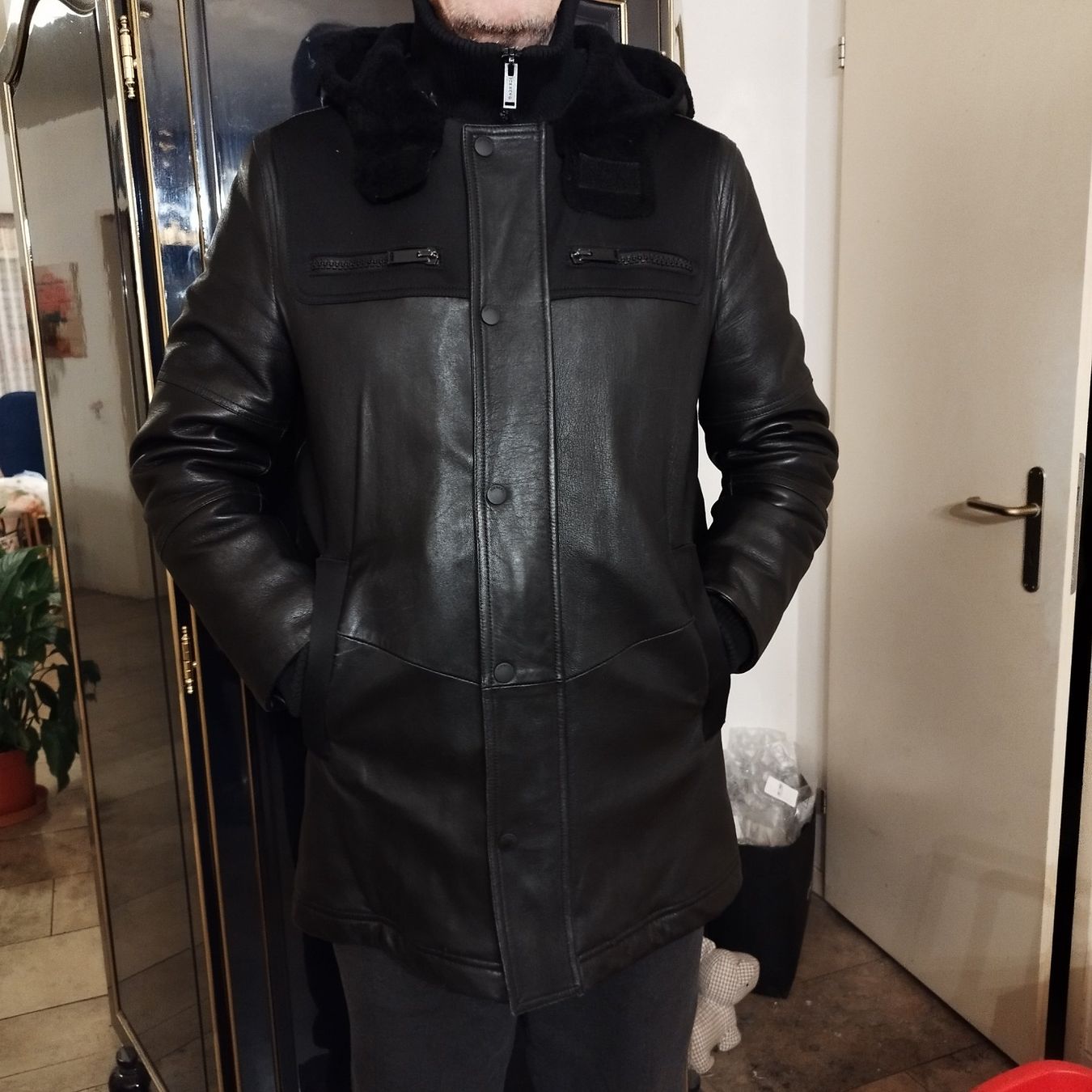 Iceberg Giacche: Iceberg LEDER Winter Jacke Heren gr 50 – Usato da Basel venduto da pro_79rs