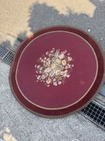 Runder Teppich mit Blumenmuster Nr. 2