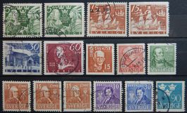 Schweden ex. Kat. 245-274 gest. 1938/39