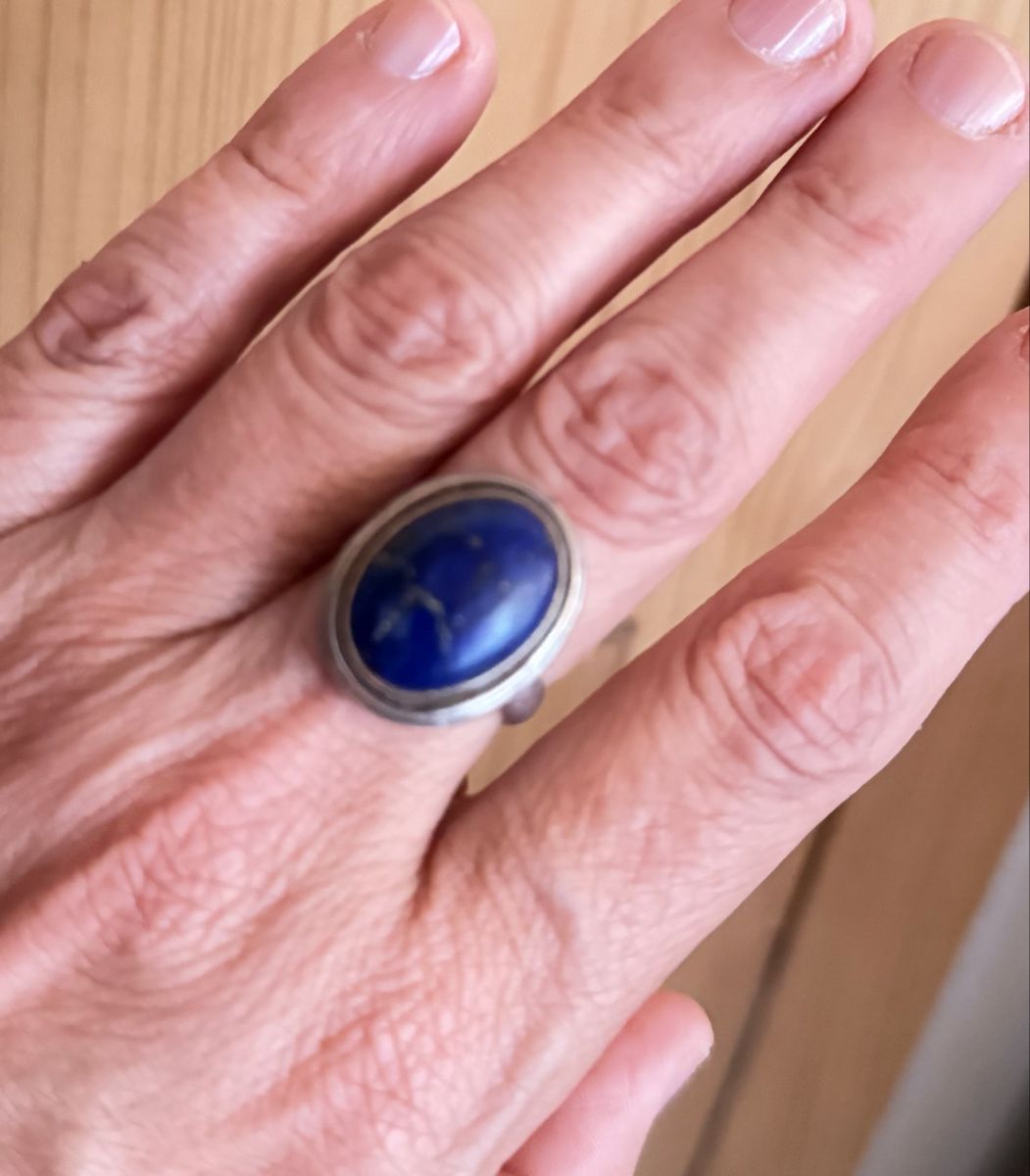 Ringe: Silberring mit Lapislazuli – Gebraucht aus Donat von troja007 2