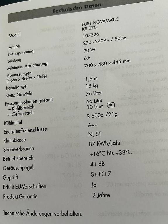Fust Frigoriferi: Kühlschrank – Usato da Attinghausen venduto da alexazur 1