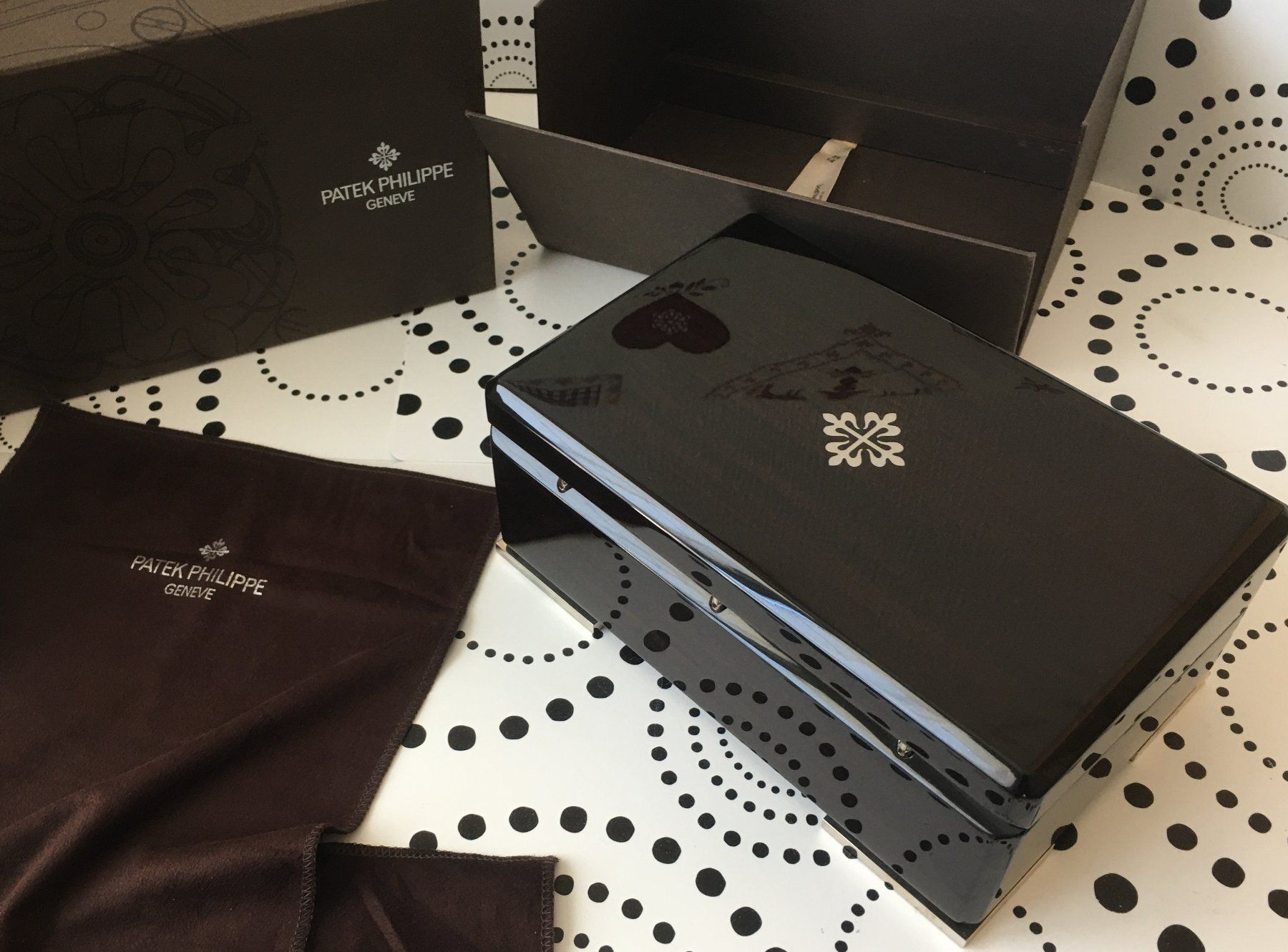 Patek Philippe Scatole porta orologi: PATEK PHILIPPE ORIGINAL - WATCH CASE BOX ECRIN SCHACHTEL !!! – Usato da Epalinges venduto da dream-watch 3